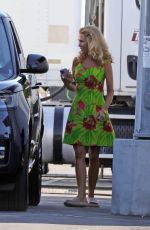 KRISTEN WIIG Leaves Basecamp Area for the Set of Palm Royale in Pasadena 11/04/2024