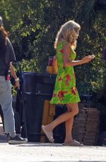 KRISTEN WIIG Leaves Basecamp Area for the Set of Palm Royale in Pasadena 11/04/2024