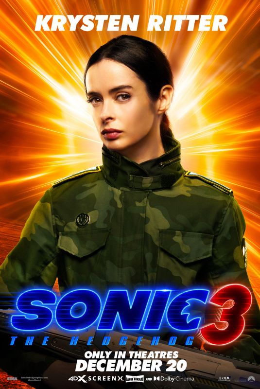 KRYSTEN RITTER - Sonic 3 Poster 2024