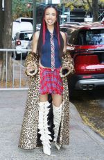 KYLIE CANTRALL Arrives at Live with Kelly and Mark Studio in New York 11/25/2024
