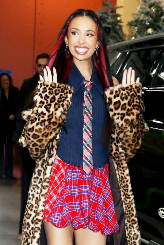 KYLIE CANTRALL Arrives at Live with Kelly and Mark Studio in New York 11/25/2024