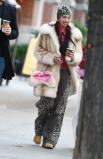 KYLIE CANTRALL Out with Her Father in New York City 11/27/2024