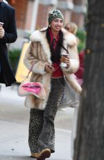 KYLIE CANTRALL Out with Her Father in New York City 11/27/2024