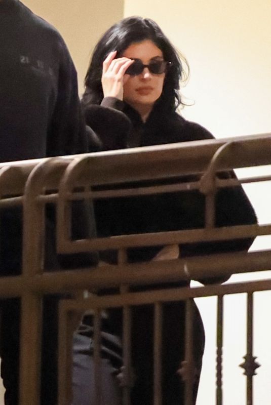 KYLIE JENNER Arrives at Sushi Park with Carter Gregory, Stassie and Victoria Villarroel 11/13/2024