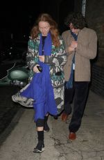 LILY COLE and Kwame Ferreira Night Out at Chiltern Firehouse 11/21/2024