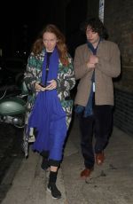 LILY COLE and Kwame Ferreira Night Out at Chiltern Firehouse 11/21/2024