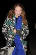 LILY COLE and Kwame Ferreira Night Out at Chiltern Firehouse 11/21/2024