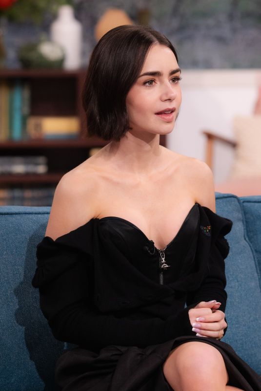 LILY COLLINS at This Morning TV Show in London 11/18/2024