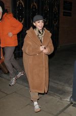 LILY COLLINS Leaves Duke of York Theatre in London 11/21/2024
