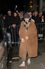 LILY COLLINS Leaves Duke of York Theatre in London 11/21/2024