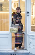 LILY COLLINS Out and About in London 11/08/2024