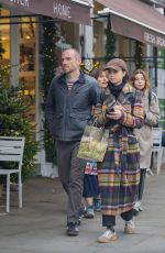 LILY COLLINS Out and About in London 11/08/2024
