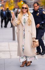 LINDSAY LOHAN Arrives at The View to Promote Our Little Secret 11/20/2024