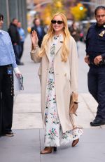 LINDSAY LOHAN Arrives at The View to Promote Our Little Secret 11/20/2024