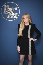 LINDSAY LOHAN at Tonight Show Starring Jimmy Fallon in New York 11/17/2024