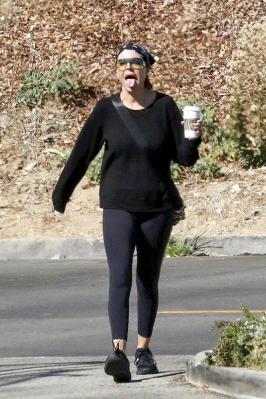 LISA RINNA Out Hiking in Bel Air 11/01/2024