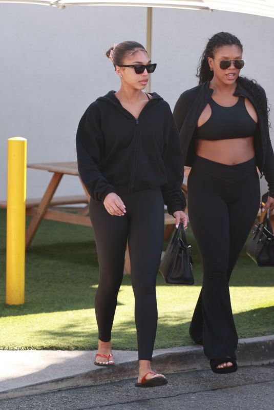 LORI HARVEY Arrives for a Workout Session with a Friend in Los Angeles 11/05/2024