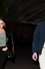 LUCY HALE and Carter Jenkins Arrives at Kelly Osbourne
