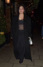 MABEL Arrives at Claridges Hotel in London 11/12/2024