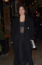 MABEL Arrives at Claridges Hotel in London 11/12/2024