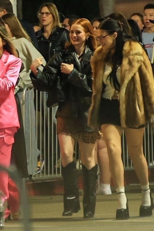 MADELAINE PETSCH Arrives at Sabrina Carpenter