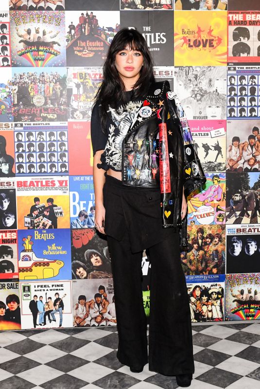 MALINA WEISMMAN at Alice + Olivia Celebrates Their Beatles Collaboration in New York 11/12/2024