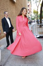 MARIA MENOUNOS Arrives at Kelly and Mark Show in New York City 11/06/2024