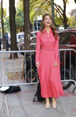 MARIA MENOUNOS Arrives at Kelly and Mark Show in New York City 11/06/2024