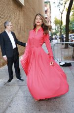 MARIA MENOUNOS Arrives at Kelly and Mark Show in New York City 11/06/2024