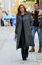 MARISKA HARGITAY on the Set of Law & Order: SVU in Uptown Manhattan 11/04/2024