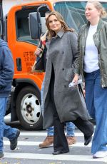 MARISKA HARGITAY on the Set of Law & Order: SVU in Uptown Manhattan 11/04/2024