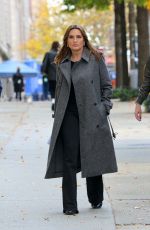MARISKA HARGITAY on the Set of Law & Order: SVU in Uptown Manhattan 11/04/2024