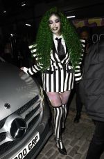 MAYA JAMA Arrives at Her 2024 Halloween Party in London 10/31/2024