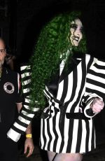 MAYA JAMA Arrives at Her 2024 Halloween Party in London 10/31/2024