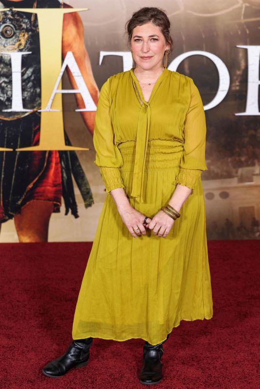 MAYIM BIALIK at Gladiator II Premiere at TCL Chinese Theatre in Los Angeles 11/18/2024