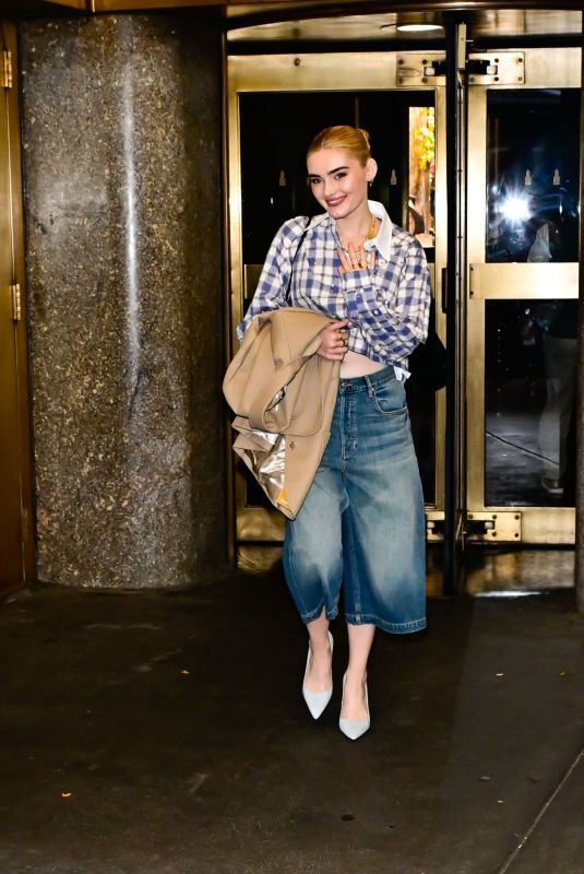 MEG DONNELLY Leaves NBC Studios in New York 11/05/2024
