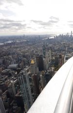 MEG DONNELLY Visits Empire State Building in New York 11/04/2024