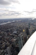 MEG DONNELLY Visits Empire State Building in New York 11/04/2024