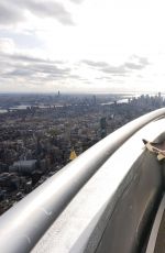MEG DONNELLY Visits Empire State Building in New York 11/04/2024