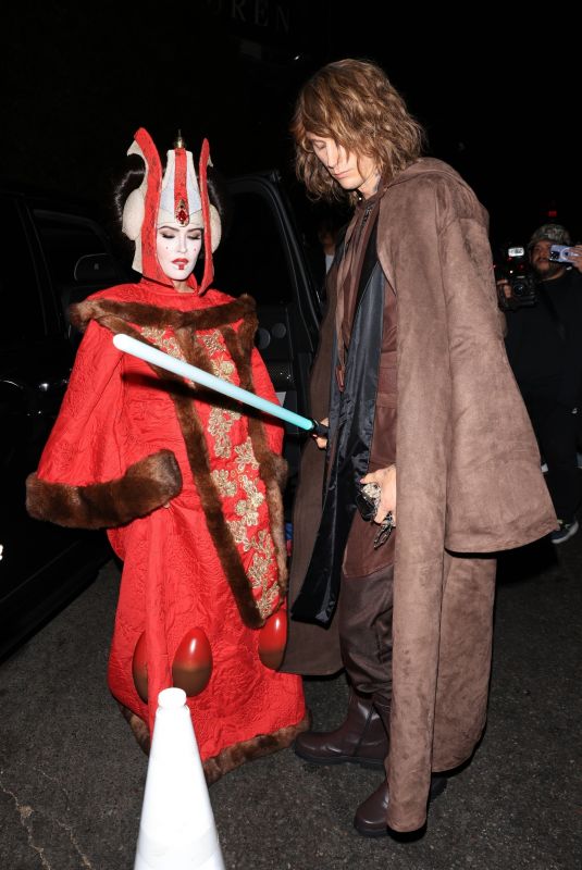 MEGAN FOX and MGK Arrives at Kendall Jenner’s Halloween Bash at Chateau Marmont in West Hollywood 10/31/2024