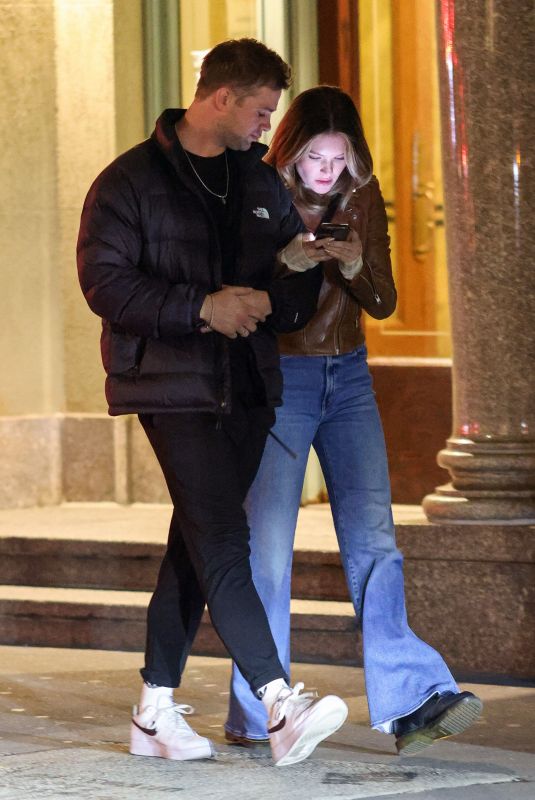 MEGHANN FAHY and Leo Woodall Out on a Date Night in New York 11/19/2024