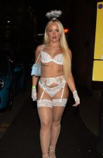 MIA WINWARD Arrives at Mnky Hse Nightclub in Manchester 11/02/2024
