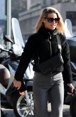 MICHELLE HUNZIKER Out with Her Dog in Milan 11/07/2024