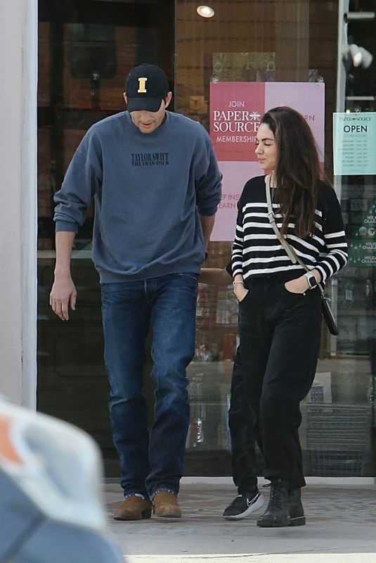 MILA KUNIS and Ashton Kutcher Out Shopping in Studio City 11/06/2024