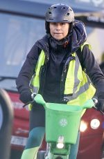 MINNIE DRIVER Out Riding a Bike in London 11/26/2024