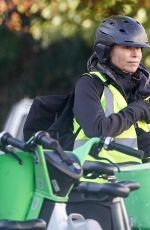 MINNIE DRIVER Out Riding a Bike in London 11/26/2024