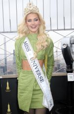 Miss Universe 2024 VICTORIA KJAER THEILVIG Lights Empire State Building in New York 11/22/2024
