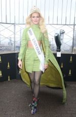 Miss Universe 2024 VICTORIA KJAER THEILVIG Lights Empire State Building in New York 11/22/2024