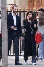 NATALI HUSIC and Louis Sarkozy Out at Avenue Montaigne in Paris 11/16/2024