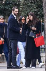 NATALI HUSIC and Louis Sarkozy Out at Avenue Montaigne in Paris 11/16/2024